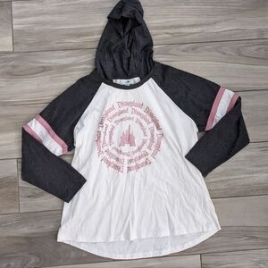 Disneyland lightweight long sleeve hooded tee